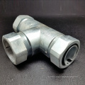 3-way t-shaped flexible metal hose joints